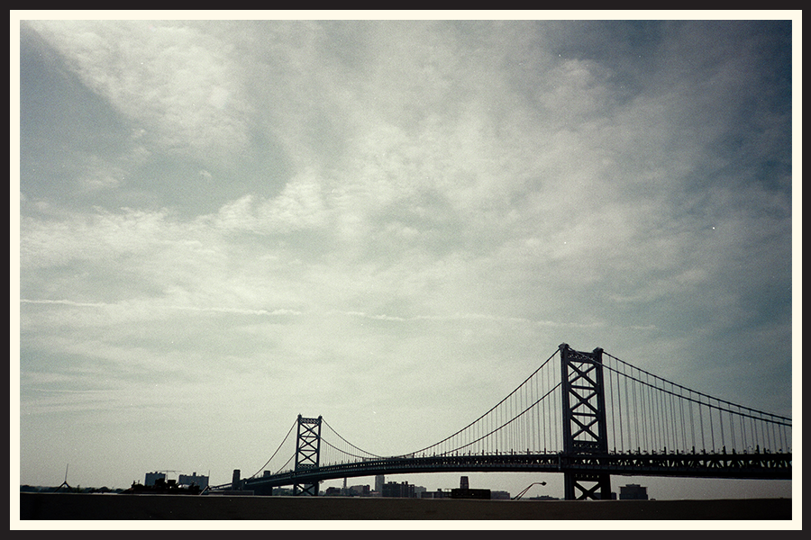 Film photo of bridge in Philadelphia