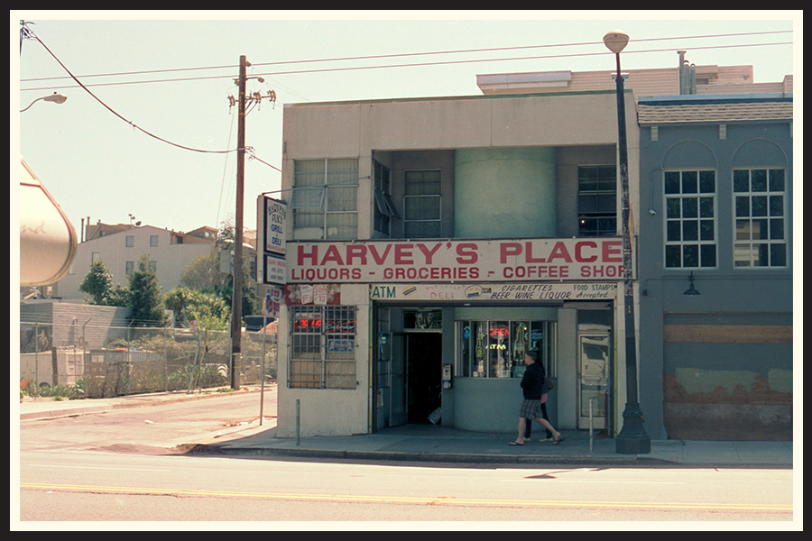 Film photo of corner store in San Francisco
