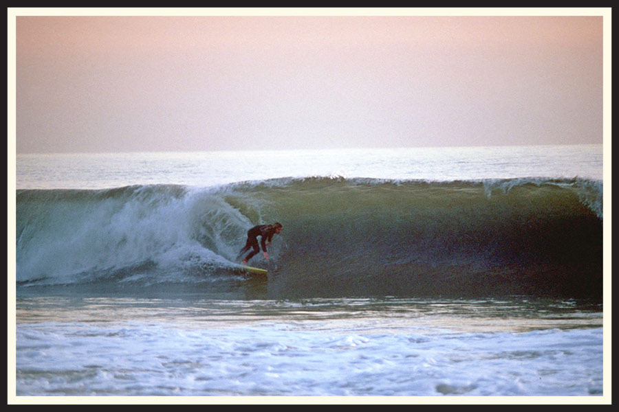 Film photo of a surfer in Los Angeles