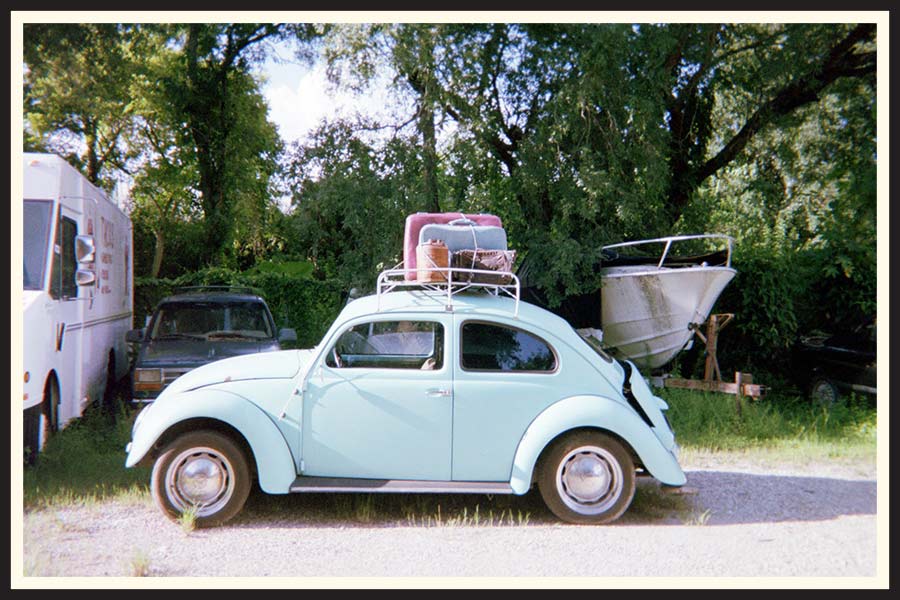 Film photo of a VW bug in Tampa