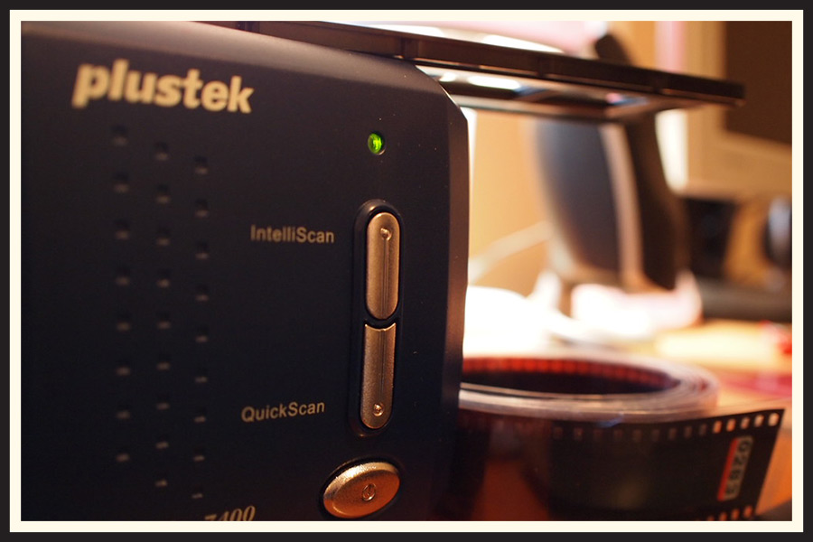 A Plustek dedicated film scanner