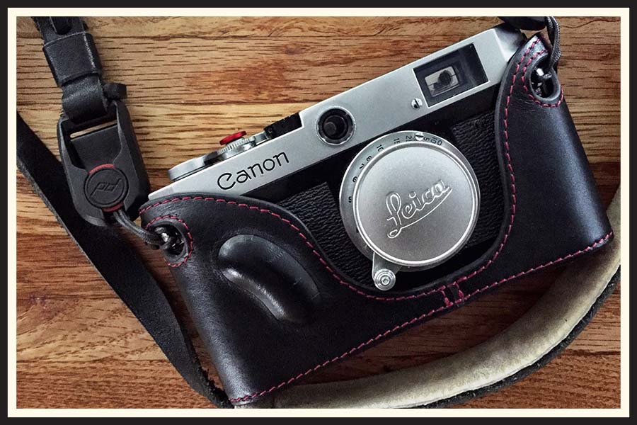 Canon P rangefinder film camera.