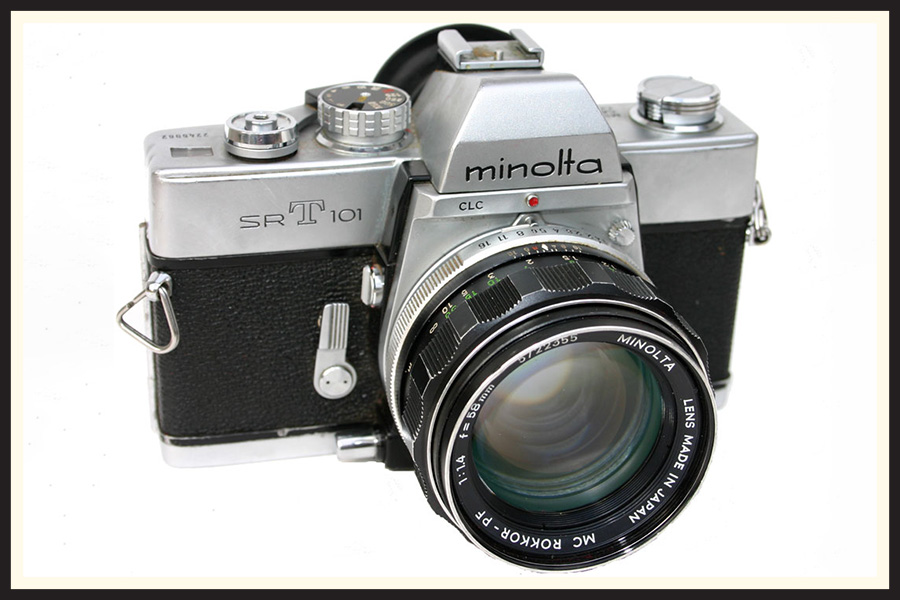 Minolta SRT 101 35mm SLR film camera