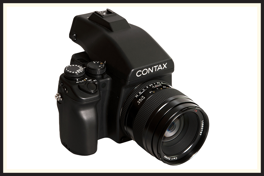A Contax 645 medium format film camera.