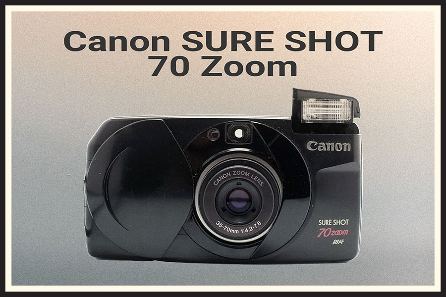 Canon Sure Shot 70 Zoom film camera.